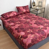 codElegant Polyester Brushed Bed Fitted Sheet - Luxurious Feel Easy Care Twin/Full/King/Queen Size