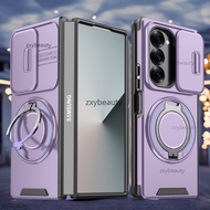 For Samsung Galaxy Z Fold 7 6 5G 2024 Case Shockproof Armor Slide Magnetic Casing For ZFold Fold6 ZF