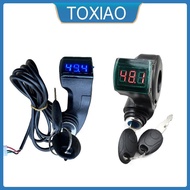 Red Screen Blue Screen+Electric door lock0-99V Universal Digital Display Voltage Electric Vehicle Ac