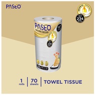 Tissue Paseo/Tissue Elegant Towel Roll White 1 Rolls 70's