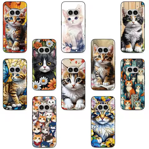 Cat Kitten Phone Case For LG Wing Velvet K22 K61 Q60 K50 K51 K52 K40 Q6 Q7 Stylo 5 6 G8s G8X G6 G7 G