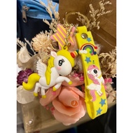 Unicorn yellow Keychain