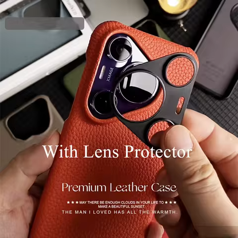 Melkco Premium Genuine Leather Case For Huawei Pura 80 Ultra Pura 70 Pro Plus Camera Lens Protector 