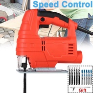 【In stock】220-240V Jig Saw 6 Variable Speed Multifunction Electric Saw Jigsaw Adjustable Angle Cutting Metal Wood Aluminum Jigsaw Power Tool 2SZW