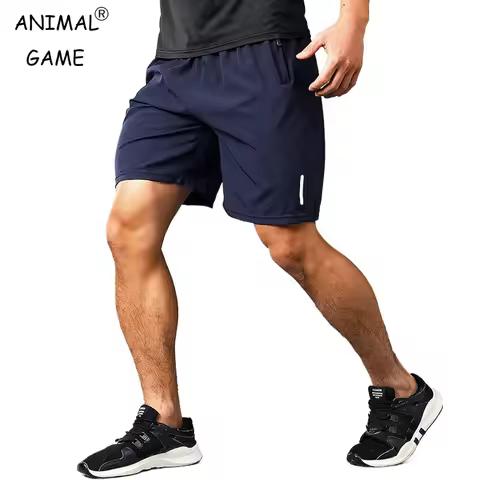 Summer Men's Hiking Shorts Travel Athletic Quick Dry Lightweight Shorts for Men with Zipper Pockets