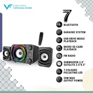 Vinnfier VF Ecco 7 BTU USB Powered Bluetooth Karaoke Speaker (50W)