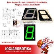 HIJAU Seven Segment 2.3 Inch 2.3DGG FJS23101DPG Green 7 Segment Common Anoda