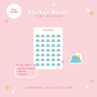 Partly Cloudy Weather Sticker, Icon Sicker, Aesthetic Journaling, Mini Sticker Sheet