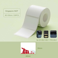 NIIMBOT Singapore NDP Label Sticker for B1 B21 PRO B31 B4 Refill Paper