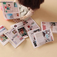 [modamaven] 9Pcs/set 1:12 Dollhouse Miniature Colored Newspaper Model Living Scene Decor Toy Doll Ho