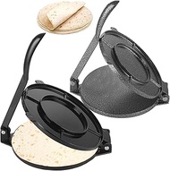 2 Pack Tortilla Press 8 Inch & 6 Inch Tortilla Maker Machine with Handle, Non-Stick Roti Maker Machi