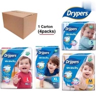 Drypers Weeweedry Tape 4's Ctn Deal ( Nb - S - M - L -XL XXL )