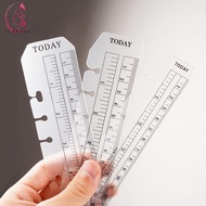 OCEANMAP A5 A6 A7 Bookmark Straight Ruler Drawing Tool Dividing Ruler Flexible Stationery Measuremen