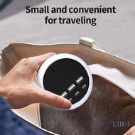 LIDU1 9cm Round Power Hub with British Plug and Six USB Charging Port