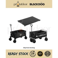 Blackdog Upgraded wagon Four-Way Trolley Portable Camping Picnic Cart Table Top