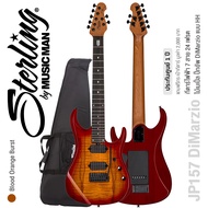 Sterling® JP157 DiMarzio กีตาร์ไฟฟ้า 7 สาย 24 เฟรต Medium Jumbo ไม้ Nyatoh เคลือบเงา ปิ๊กอัพ DiMarzi