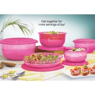 lelong murah Tupperware cristal Pink Quartz Serving Bowl