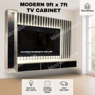 MORDIHAUS 9ft TV Kabinet / Almari TV – Modern Design + Pemasangan Percuma + Sokong TV 75”
