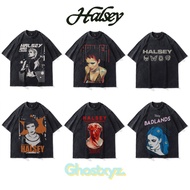 Ghostxyz T-Shirt Halsey Wash Oversize Vintage Tee