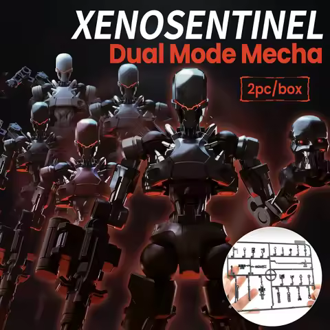 Sheik Mainland 3MIN Project A XENOSENTINEL Dual Mode 3.75 Inch Fully Posable Mecha Model Kit DIY Hob