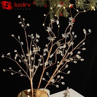 LUOLRV Crystal Bud Branches, Sparkling Transparent Bead Crystal Tree Branches, Creative DIY Pentagra