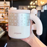 【LUCKY】FQUAN Thermos Cup Girls 316 Stainless Steel Thermal Tumbler Cold Storage Coffee Cup Large Cap