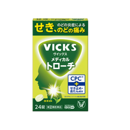 [指定第2類醫藥品] Vicks Medical Troche Lozenges 24片（抹茶味）