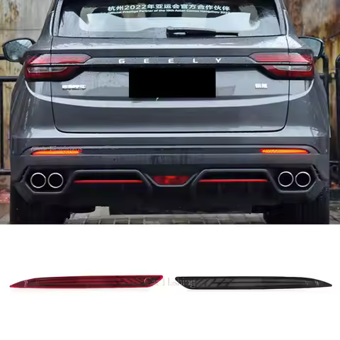 2PCS For Geely Coolray proton X50 2018 2019 2020 2021 Car LED Rear Bumper light Brake warning Light 