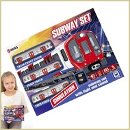 Toy Train Set Toddler Train Track Toy Educational Vehicle Playset with Light and Sound Electric Subw