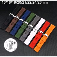 Quick Release Silicone Rubber Watch Strap Tag Hauer Plain Watch Strap 16mm-24mm