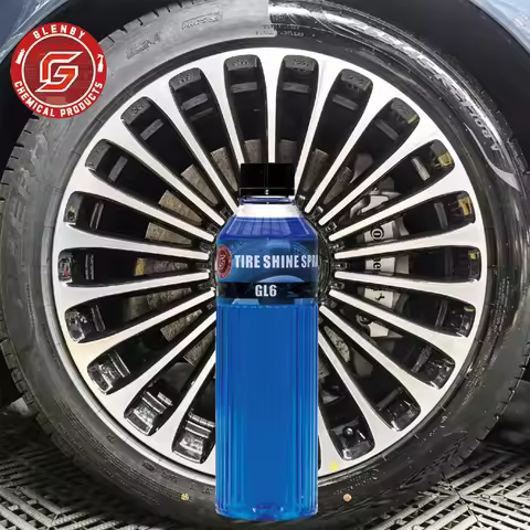 Black Wet Look Tire Shine Dressing -Automotive Clear Coat Tire Dressing for Glossy Wet Tire Look, Vi