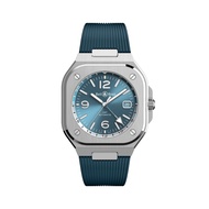 Bell & Ross BR05G-PB-ST/SRB Men's Watch BR 05 GMT SKY BLUE Date Square Automatic 41mm Rubber Strap B