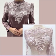 Border lace full manik tinggi 31cm premium quality lace manik