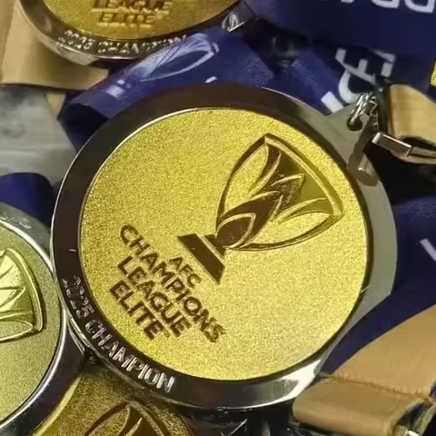 Al-Ahli Saudi 2025 AFC Champions League Elite Champions Medal Frame（Medal Included）