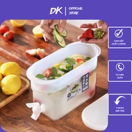 Water Bottle, 3.5L Water Bottle with Faucet for Household Refrigerator Regulated