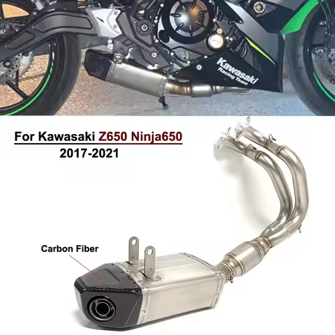 Under-bike Z650 Exhaust Pipe For Kawasaki Ninja650 Z650 Exhaust System 2017-2021 Ninja 650 Exhaust M