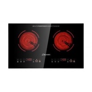 山崎 - SK-JD2080 72厘米 嵌入/座檯式雙頭電陶爐 (隱藏式散熱系統 + 餘熱高溫指示燈)