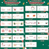 Christmas Makeup Face Patch Children's Cute Cartoon Makeup Tree Stickers Xmas Waterproof Face I6o9
