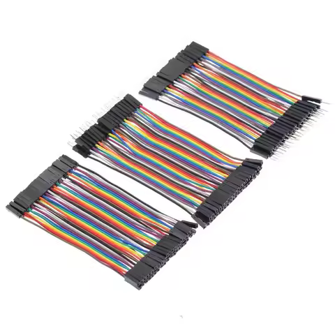 2.54mm Dupont Line 10cm 40Pin Male To Male + Female to Male + Female to Female Jumper Wire Dupont Ca