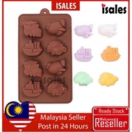 ISALES L196 Car Ferry Transport Planes Trains Silicone Mould Chocolate Ice
