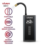 terbaru Vivan VT101 Pompa ban Mobil Portable Inflator Tire 5200 mAh
