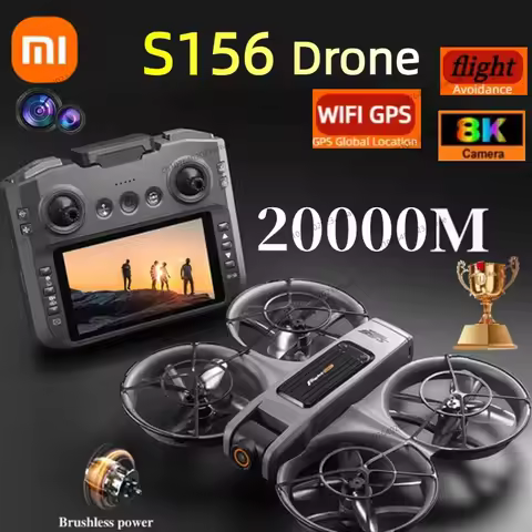 Xiaomi S156 Drone GPS 8K Professional HD 360° Dual Camera Screen Remote Control Brushless Motors Obs