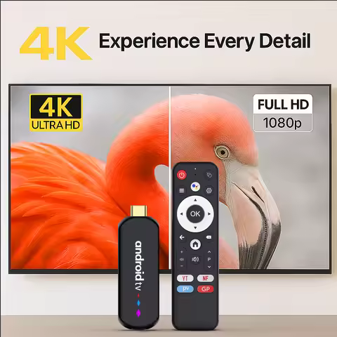 Android TV Stick H96 MAX S905L3 Android 14.0 4K 2.4G 5G Wifi Media Player Voice Remote Assistant Hom