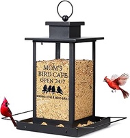 Urllinz for Mom - Mom's Bird Cafe Open 24/7 Bird Feeders for Outdoors, Love Mom Birthday Gifts from