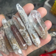 1 natural rutilated quartz stone crystal made in Vietnam, size 4-6cm, used to collect feng shui item