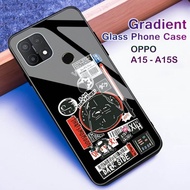 Softcase Glass Kaca OPPO A15 A15S - Casing Hp OPPO A15 A15S - C99 - Pelindung HP OPPO A15 A15S - Case Handphone - Casing Handphone - Casing HP - Silikon Handphone OPPO A15 A15S