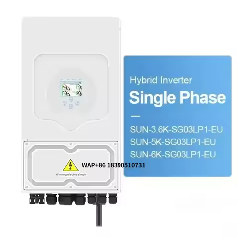 Hybrid Inverter SUN-6K-SG03LP1-EU Single Phase LV 5KW 6KW Hybrid Inverter With Deye Battery for Sola