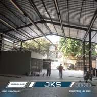 konstruksi Besi wf 200 | Karapot samping rumah