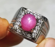Batu permata ruby pink