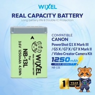 WIXEL Baterai Kamera NB-13L for Canon PowerShot G1X Mark III / G5X / G7X / G7X Mark II / G9X / G9X M